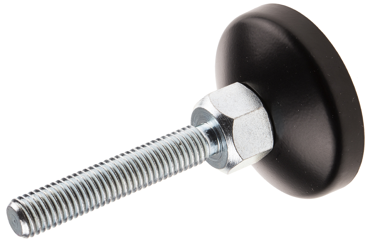 RS PRO M12 Thread Pivot Foot, 12mm 6mm Groove