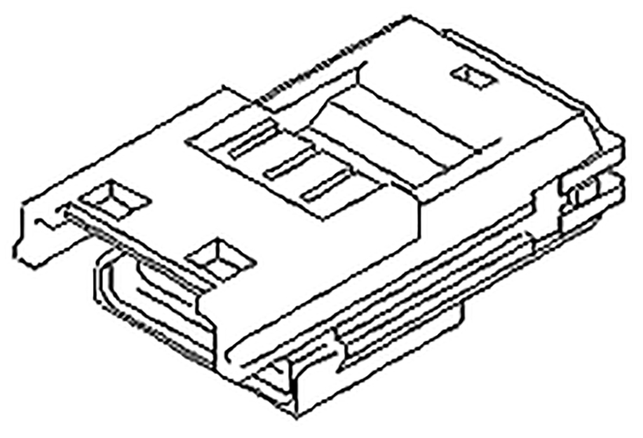 Molex Female Crimp Connector Housing, 5mm Pitch, 2 Way, 1 Row