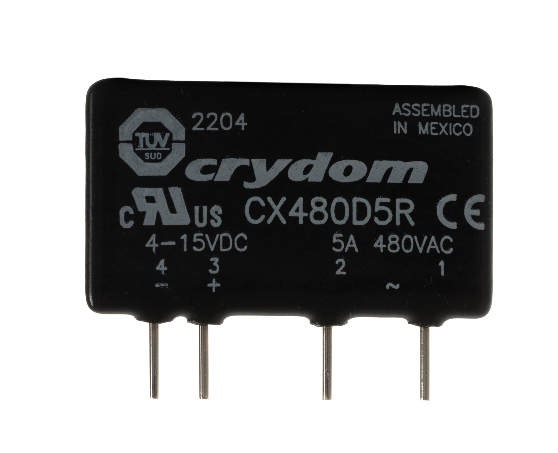 Sensata Crydom CX Series Solid State Relay, 5 A Load, PCB Mount, 660 V rms Load, 15 V dc Control
