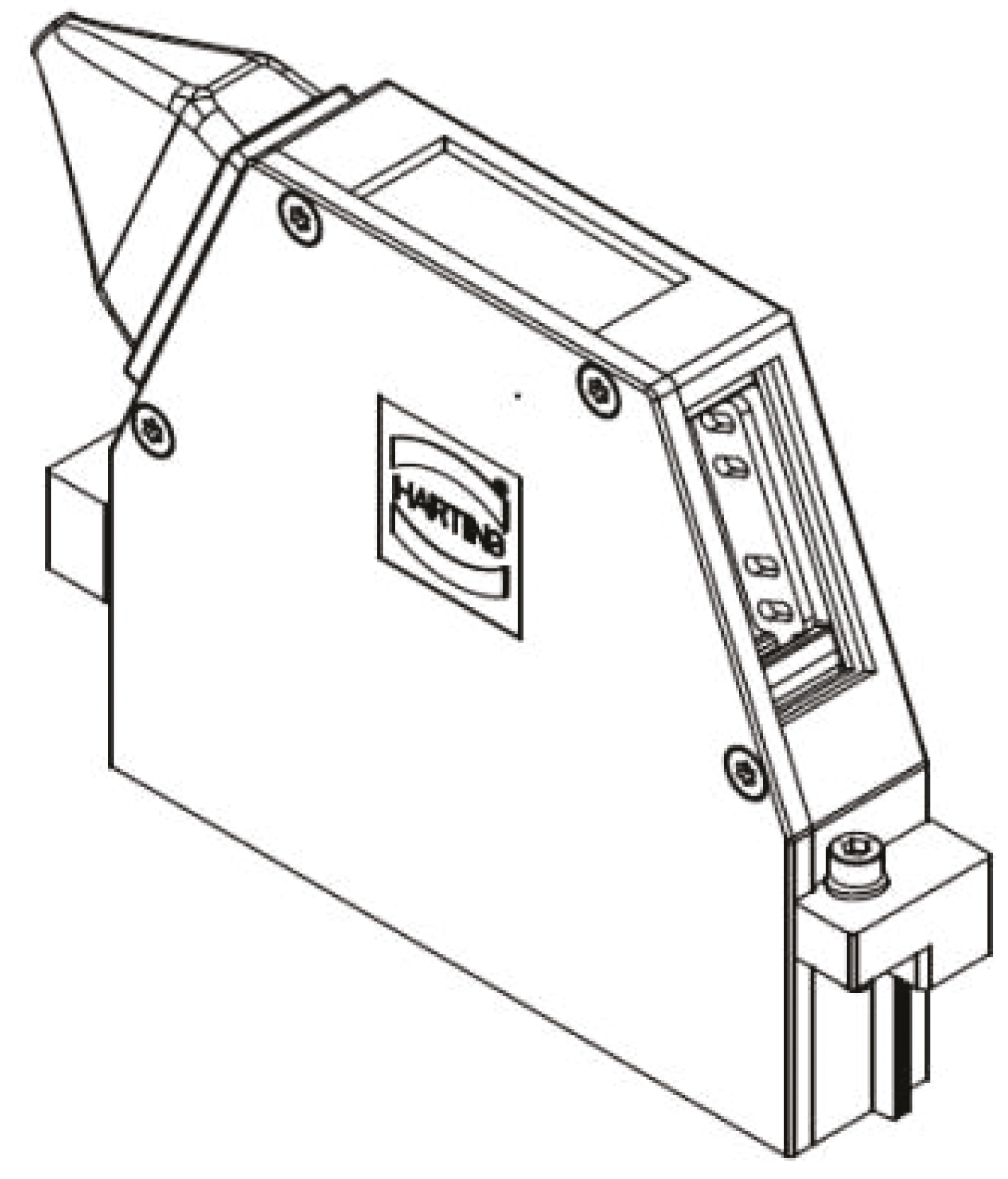 HARTING, 09 06 Shell Housing for use with DIN 41612 Connector