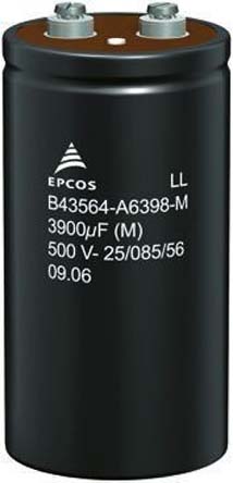 EPCOS 47000μF Aluminium Electrolytic Capacitor 63V dc, Stud Mount - B41458B8479M600