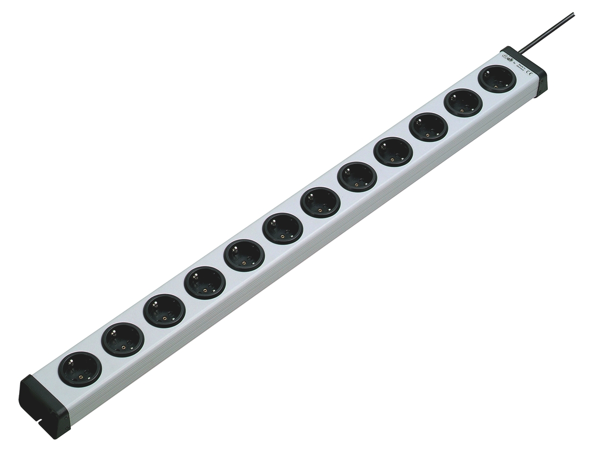 Bodo Ehmann Type F - German Schuko 12 Gang Power Distribution Unit, 1.5m Cable, 16A, 250 V