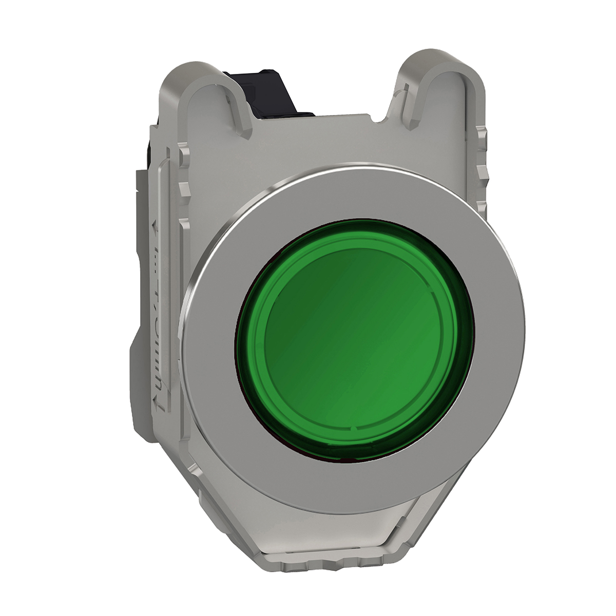 Schneider Electric, Harmony, Flush Mount Green Universal LED Pilot Light, 30mm Cutout, Round, 100 → 132V ac