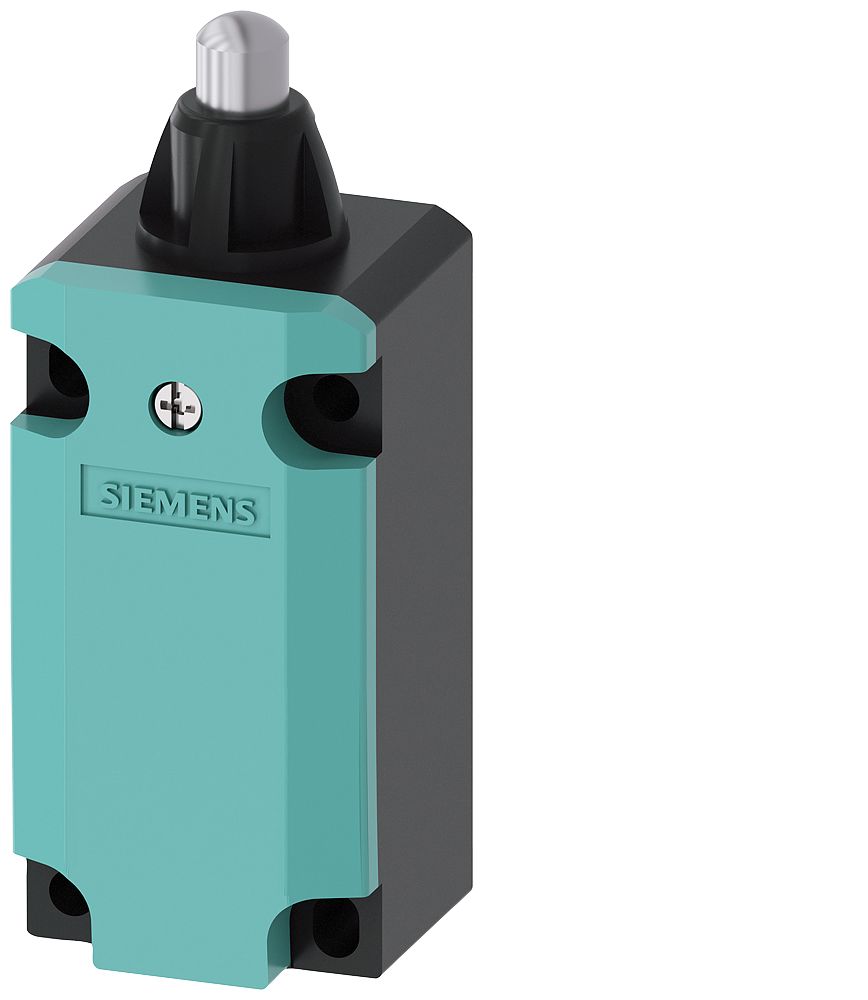 Siemens 3SE5 Series Plunger Limit Switch, 1NC/1NO, IP66, IP67, Metal Housing, 400V ac Max, 4A Max