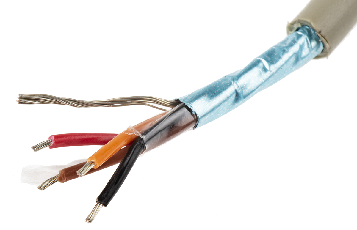 Alpha Wire ProTekt Series Data Cable, 4 Cores, 0.23 mm², Unscreened, 24 AWG, 100m