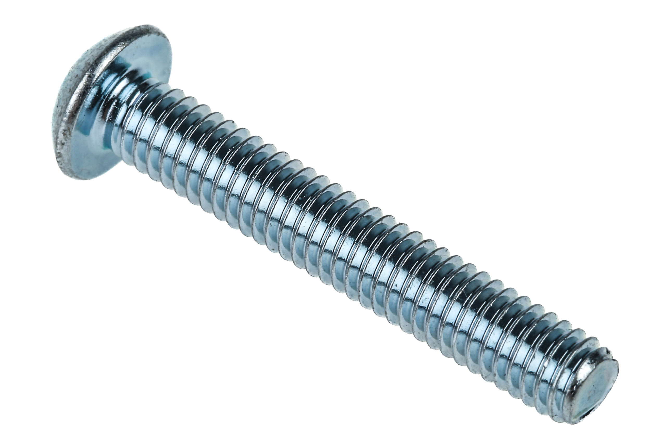 RS PRO Bright Zinc Plated Steel Hex Socket Button Screw, ISO 7380, M4 x 25mm