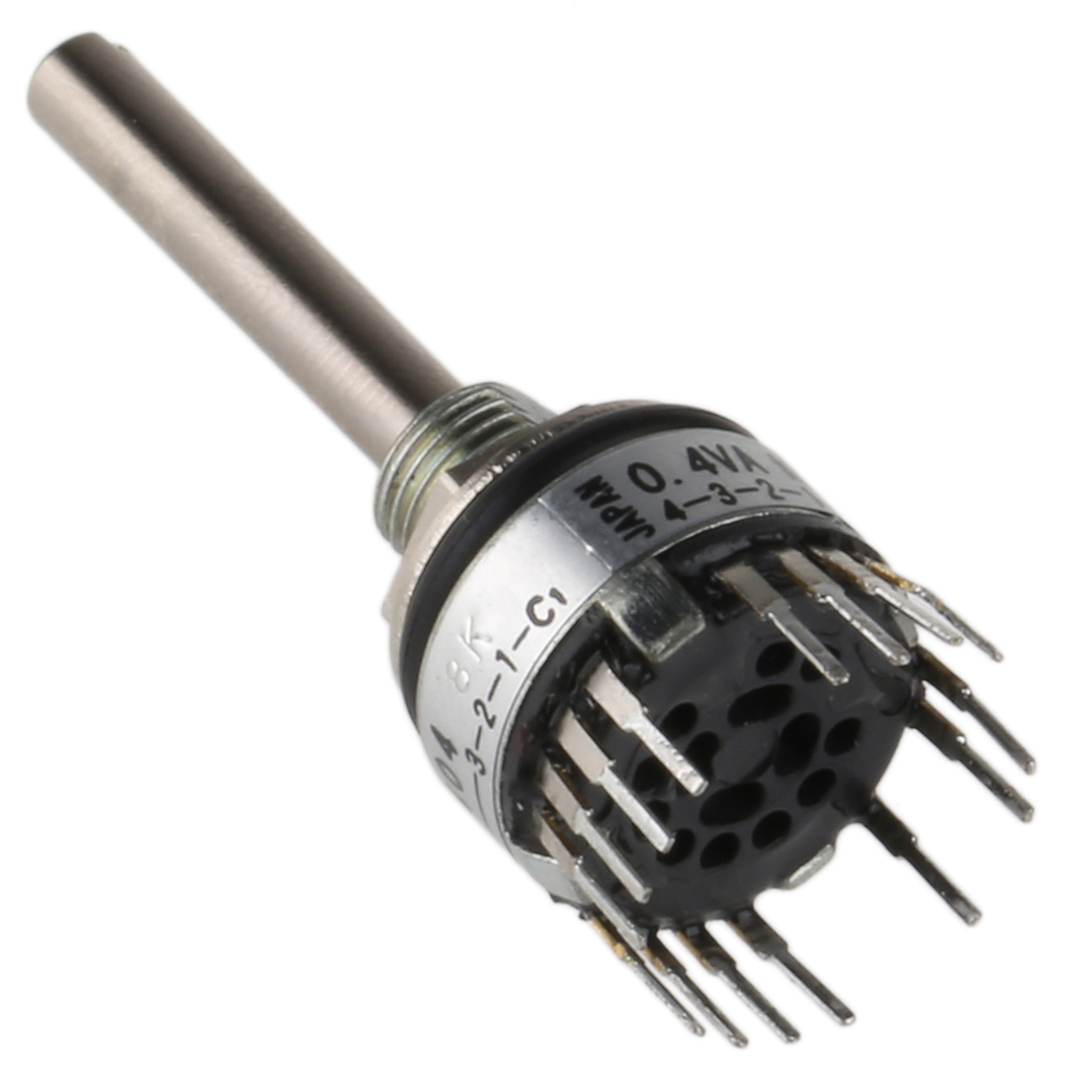 TE Connectivity, 4 Position 3PST Rotary Switch, 400 mA @ 20 V, Through Hole