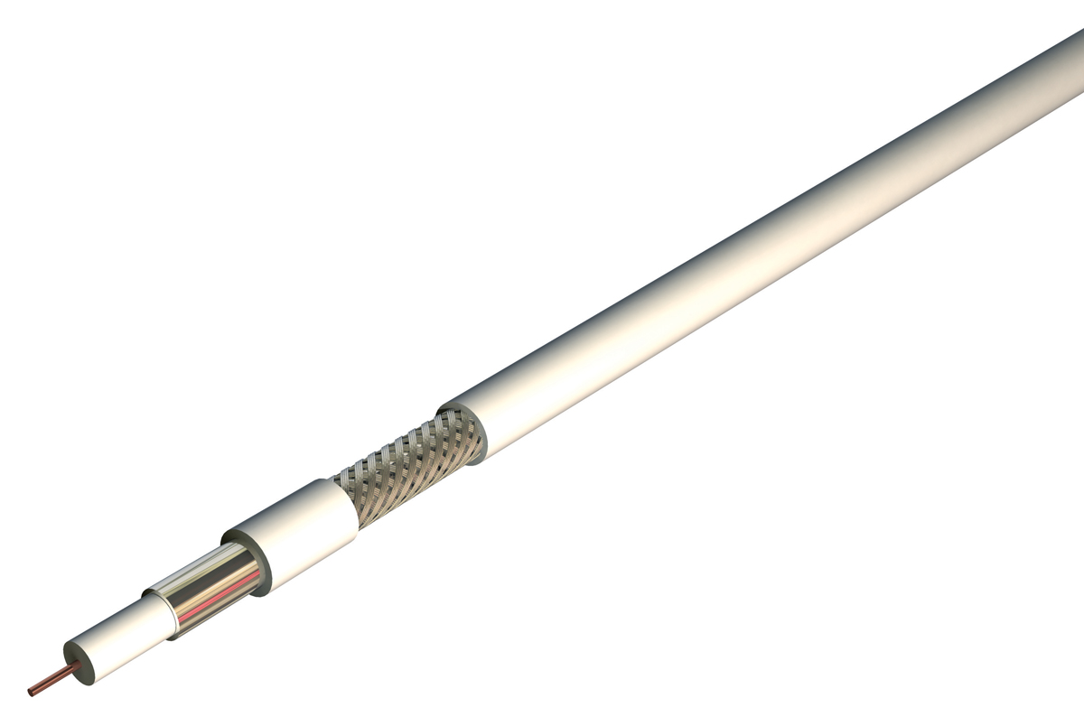 RS PRO, 100 m 75 Ω White