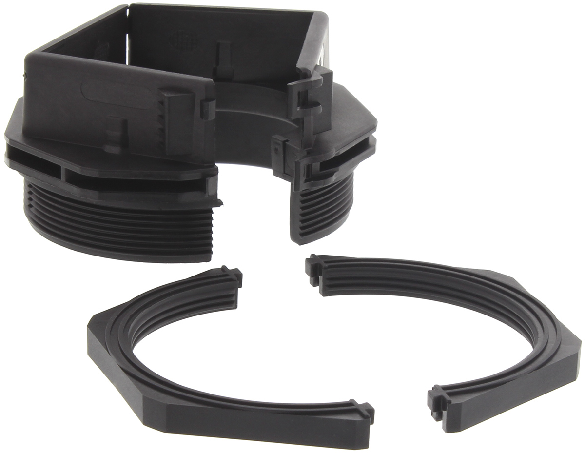 RS PRO Black Nylon Cable Gland Kit, M63 Thread, IP66