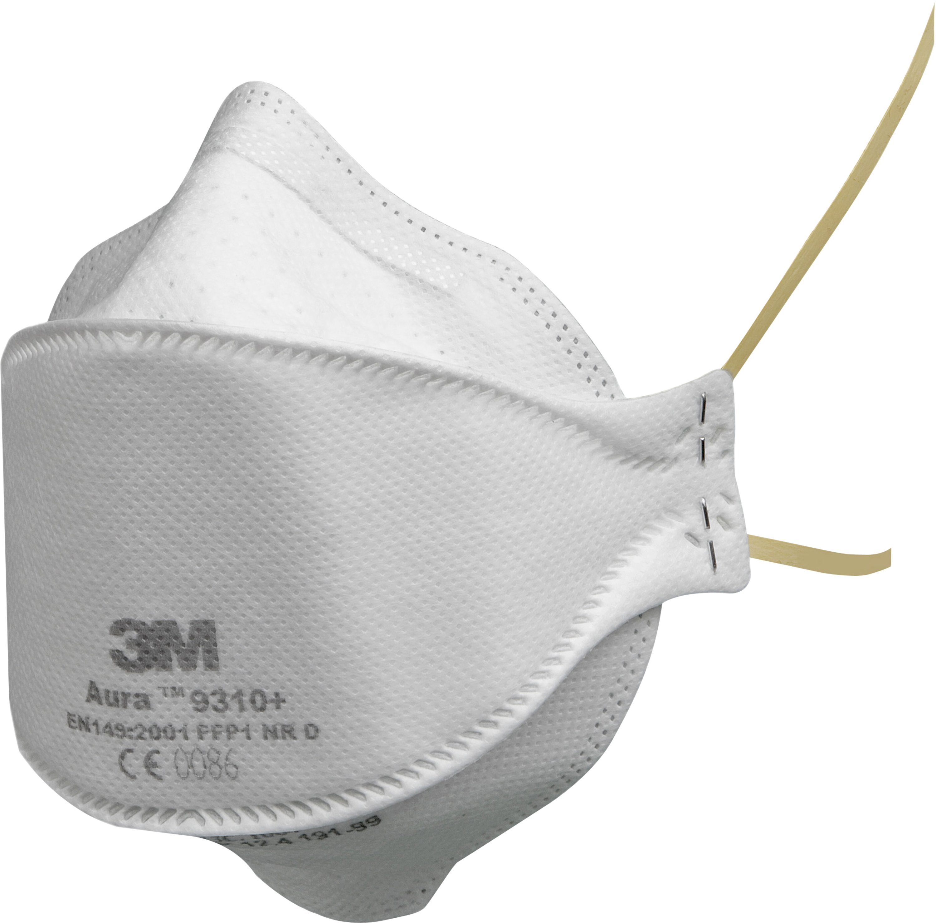 3M 7100258912 Series Disposable Face Mask, FFP1, Non-Valved, Fold Flat