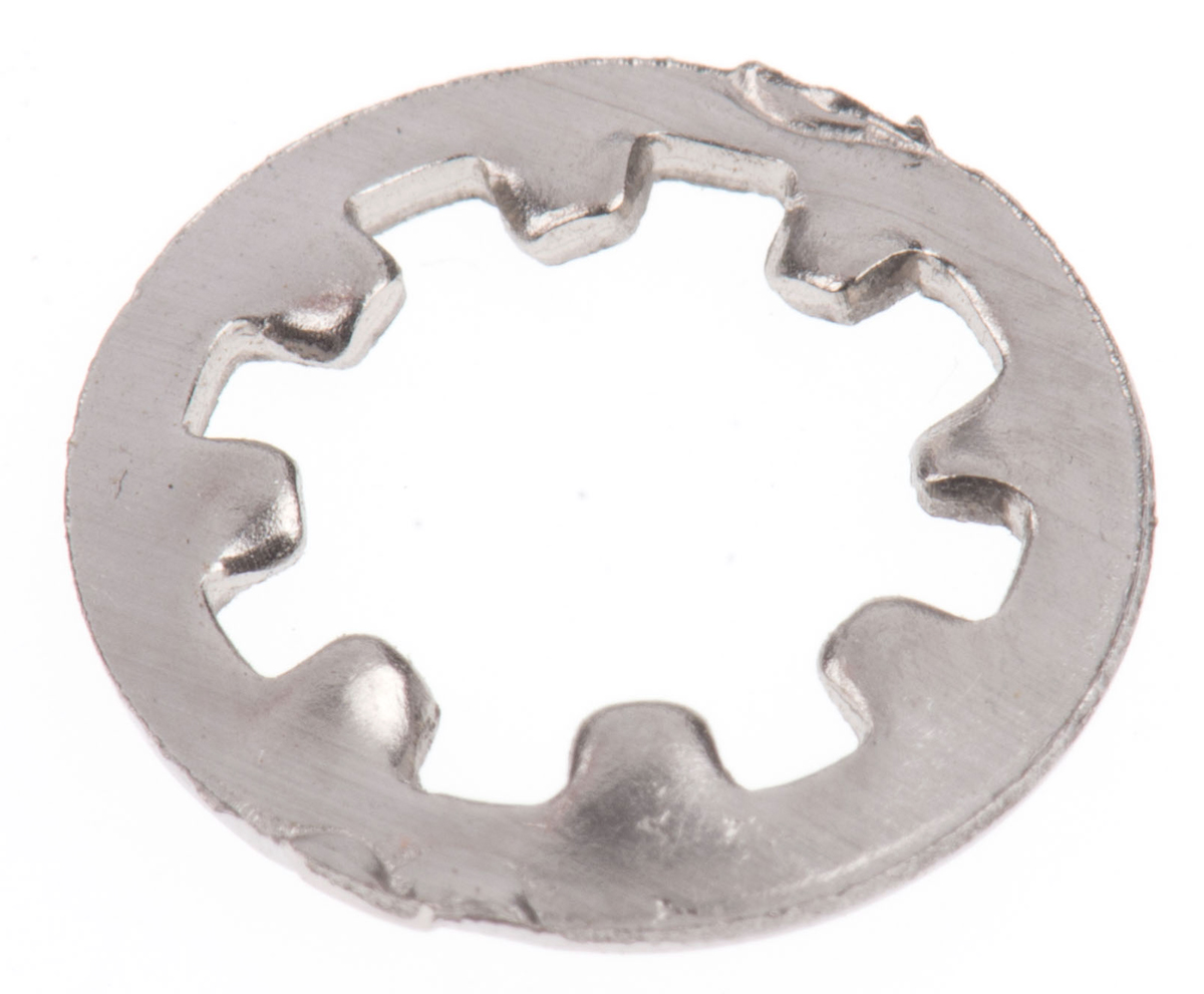 RS PRO A2 304 Stainless Steel Internal Tooth Shakeproof Washer, M5, DIN 6797J