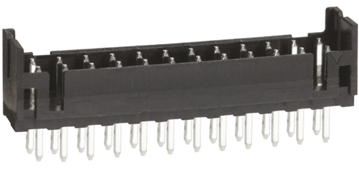 Hirose DF11 Series Straight Through Hole PCB Header, 24 Contact(s), 2 mm Pitch, 2 Row, Shrouded