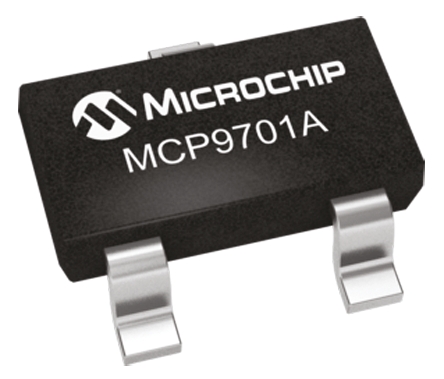Microchip Voltage Temperature Sensor, Voltage Output, Surface Mount, Analogue, ±2°C, 3 Pins