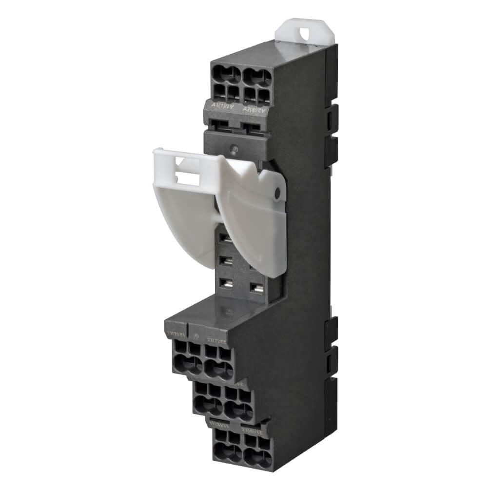 Omron G2R 8 Pin 250V ac DIN Rail Relay Socket, for use with G2R-2-S Series General Purpose Relay, H3RN Series Timer,