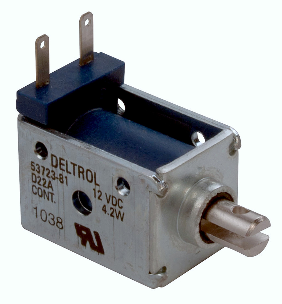 Deltrol Linear Solenoid, 12 V dc, 30oz, 1.8N, 23.11 x 31.88 x 19.02 mm