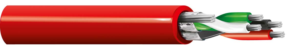 Belden88723 Series Line level Low Voltage signal Cable, 0.32 mm² CSA, 3.76mm od, 152m, Red