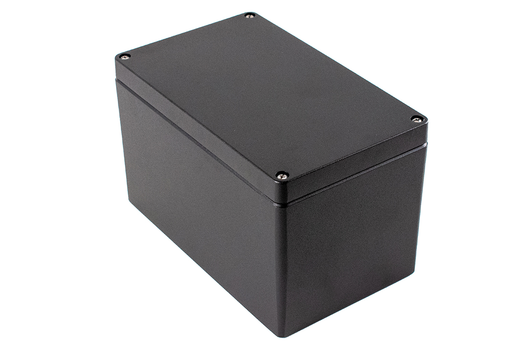Hammond 1590Z Series Black Die Cast Aluminium Alloy General Purpose Enclosure, IP68, 260 x 160 x 160mm