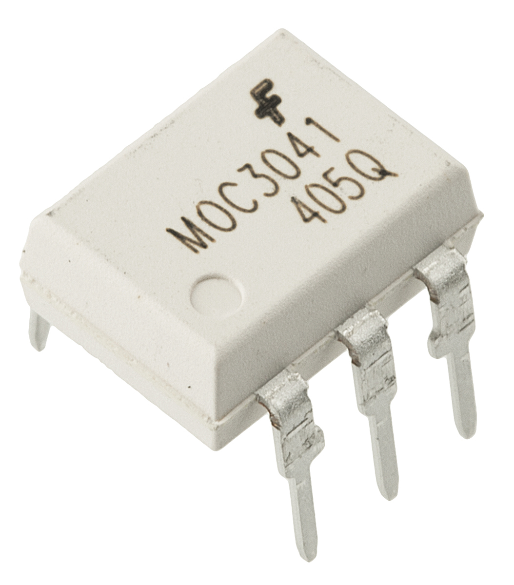 onsemi, MOC3041M DC Input Triac Output Optocoupler, Through Hole, 6-Pin DIP