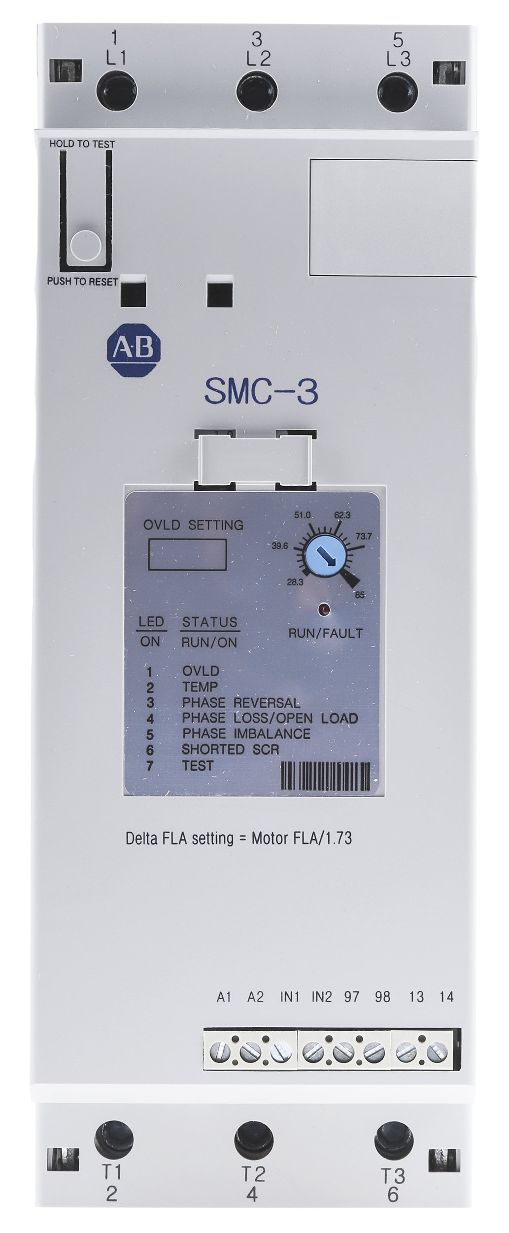 Allen Bradley Soft Starter, , 45 kW, 460 V ac, 3 Phase, IP2X