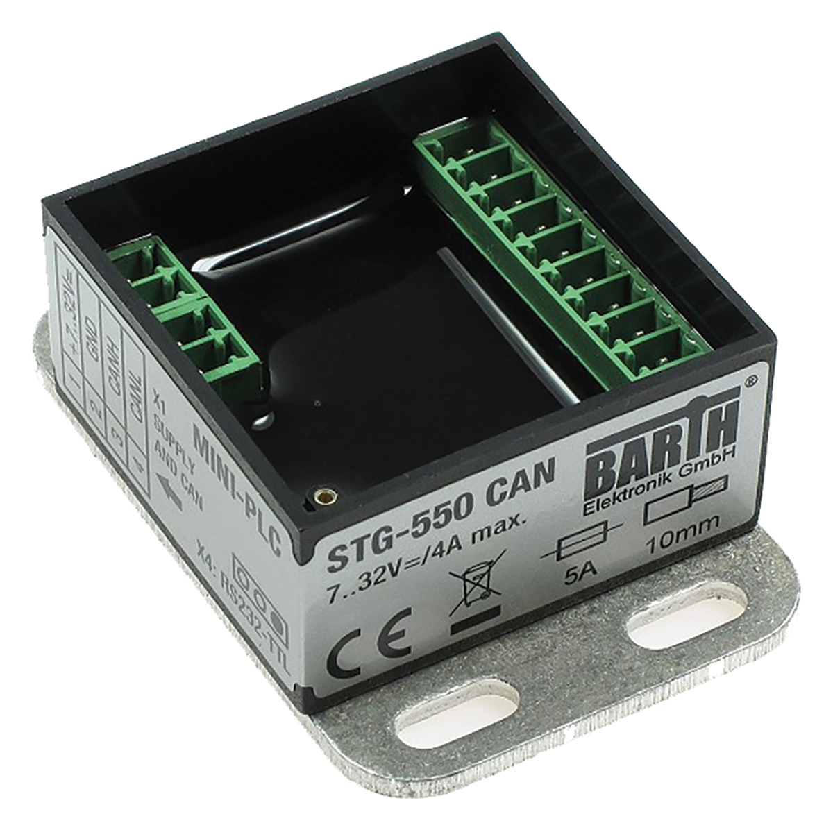 BARTH lococube mini-PLC Series PLC I/O Module for Use with STG-550, 7 → 32 V dc Supply, Digital Output, 5-Input,
