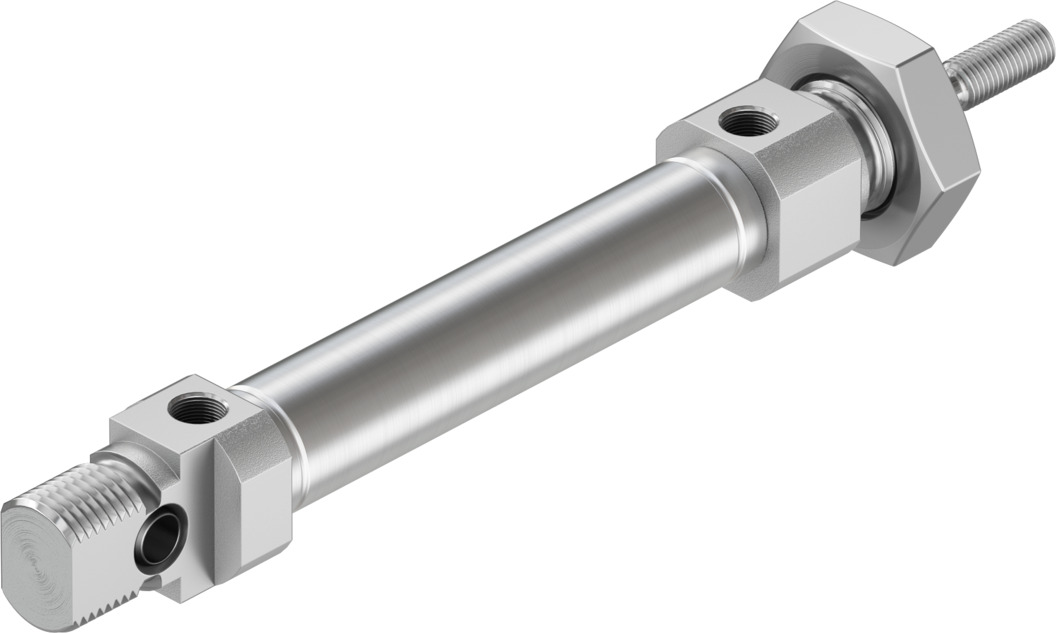 Festo 30 mm Pneumatic Piston Rod Cylinder - 1908253 DSNU Series, Double Acting Acting