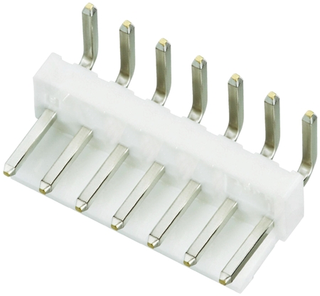 JST VH Series Right Angle Through Hole PCB Header, 7 Contact(s), 3.96 mm Pitch, 1 Row, Shrouded