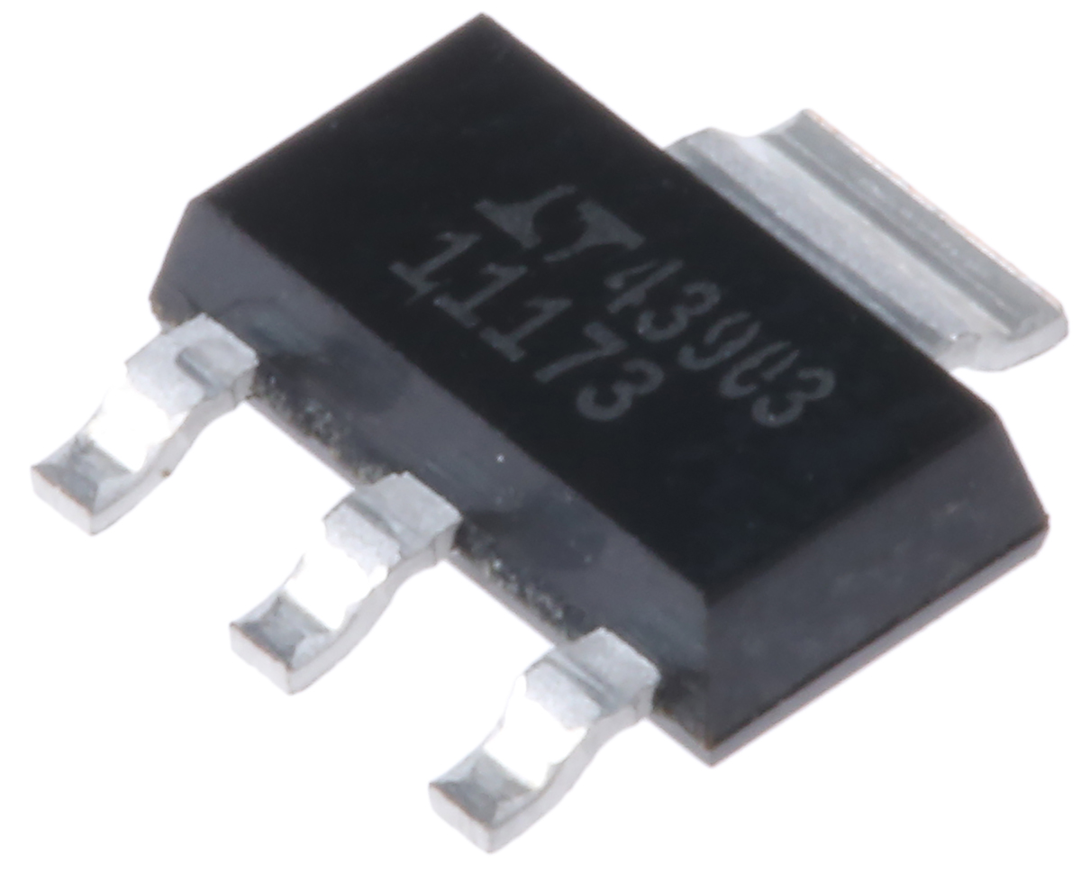 Analog Devices LT1117CST-3.3#PBF, Voltage Regulator 15V SOT-223 4-Pin