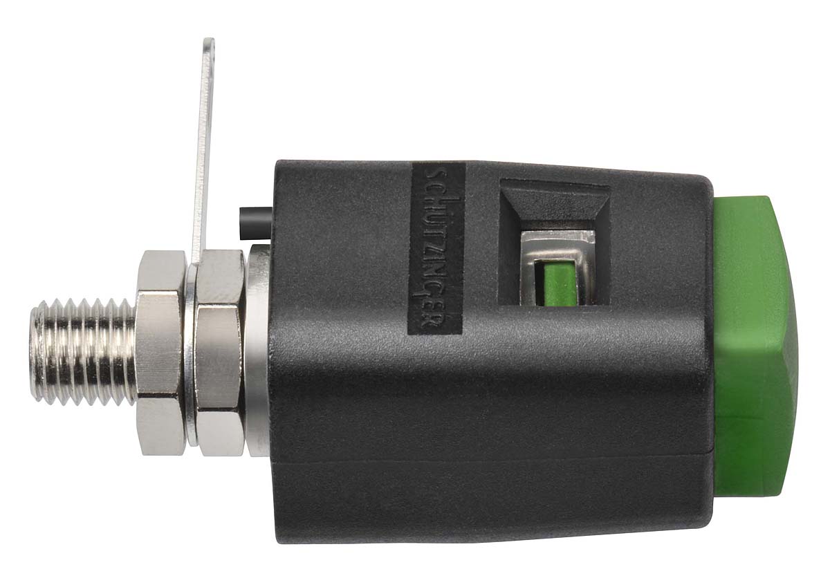 Schutzinger 6.2mm Green Terminal Post, 33V dc, 16A, M6 Thread