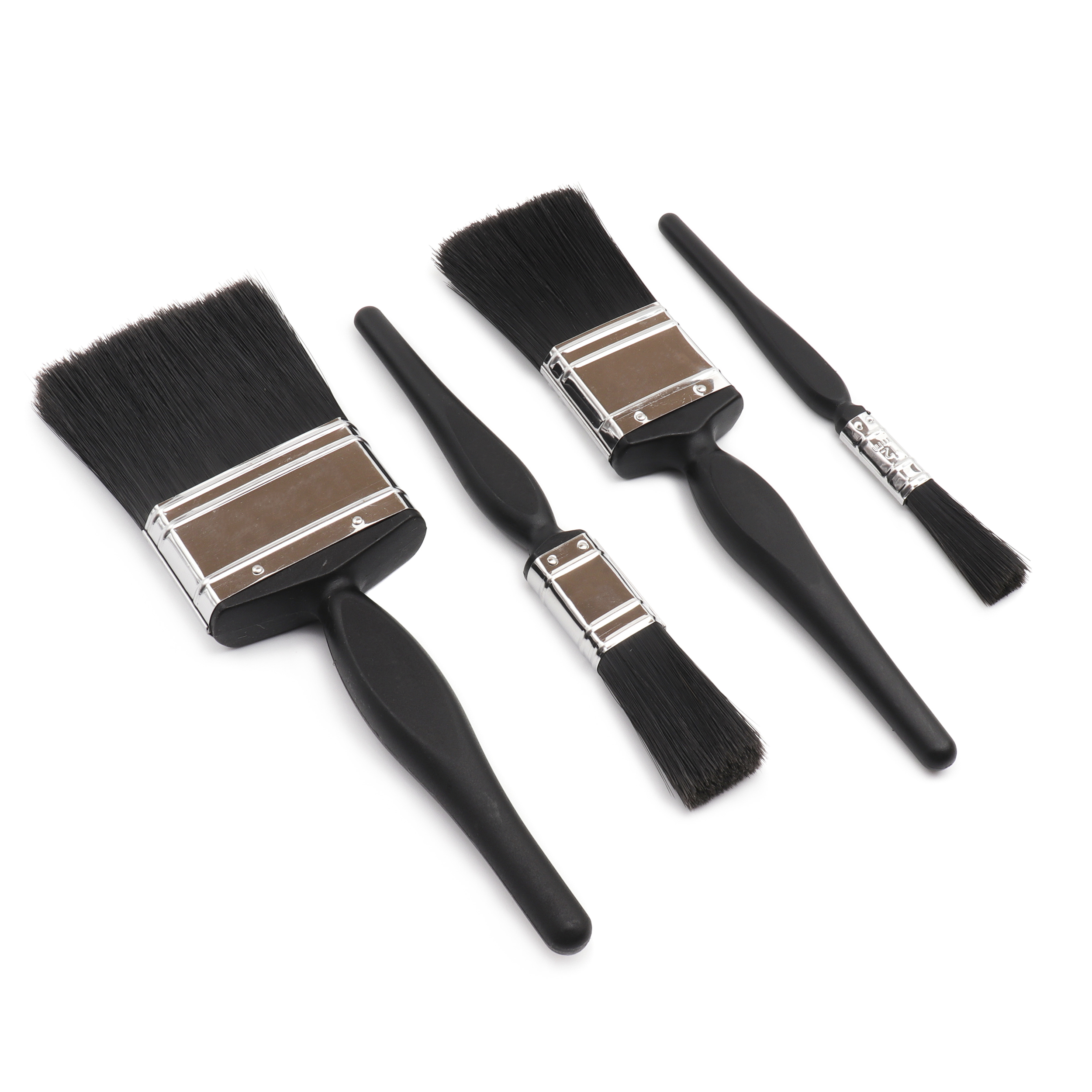 Cottam 0.5", 1", 2", 3" Synthetic Paint Brush Set with Flat Bristles