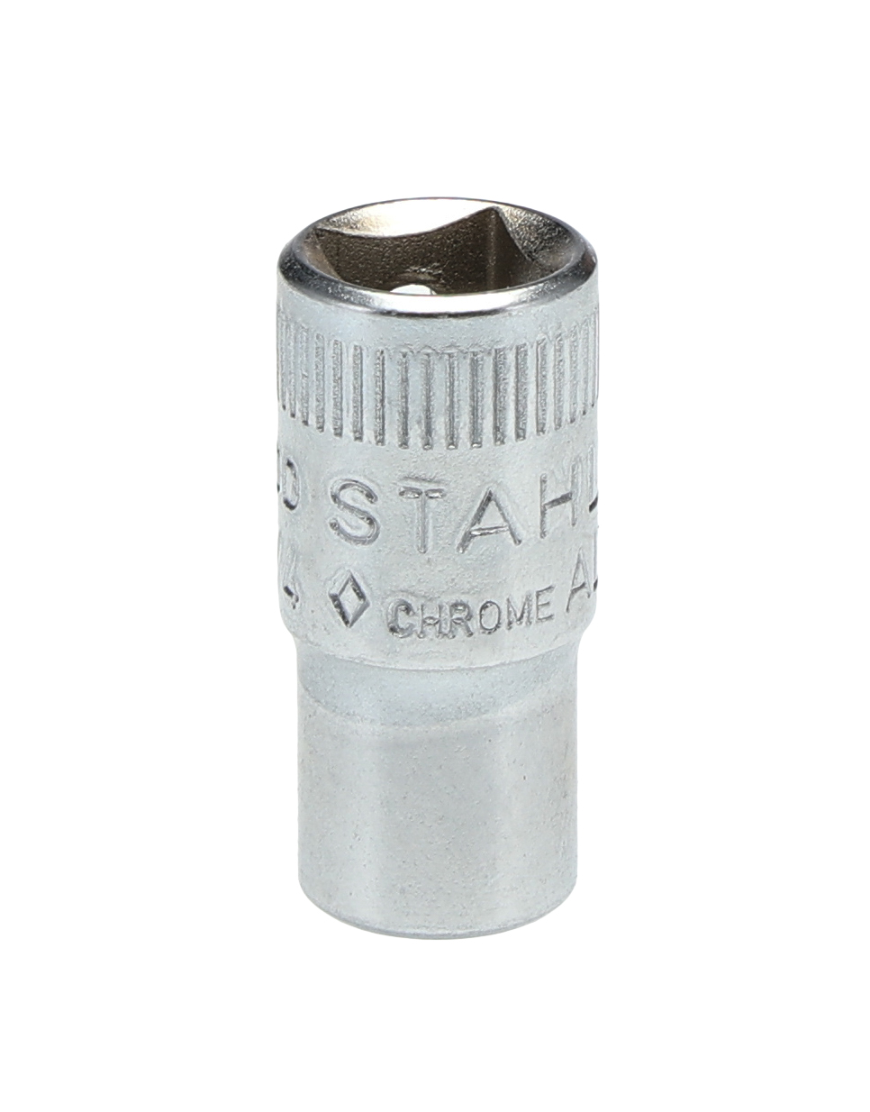 STAHLWILLE 1/4 in Drive 1/4in Standard Socket, 12 point, 23 mm Overall Length
