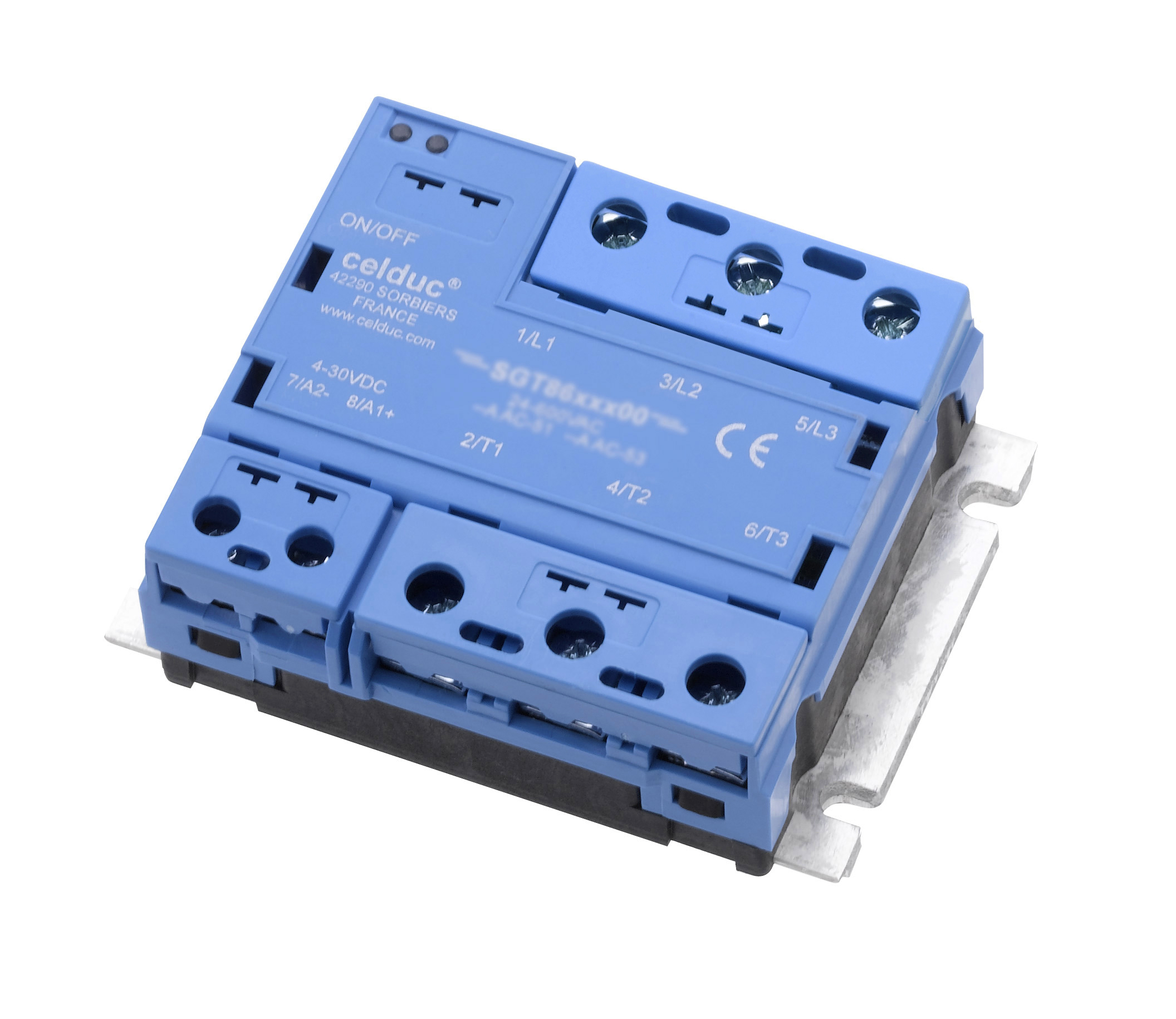 Celduc SGT 2G Series Solid State Relay, 75 A Load, Panel Mount, 640 V ac Load, 280V ac/dc Control