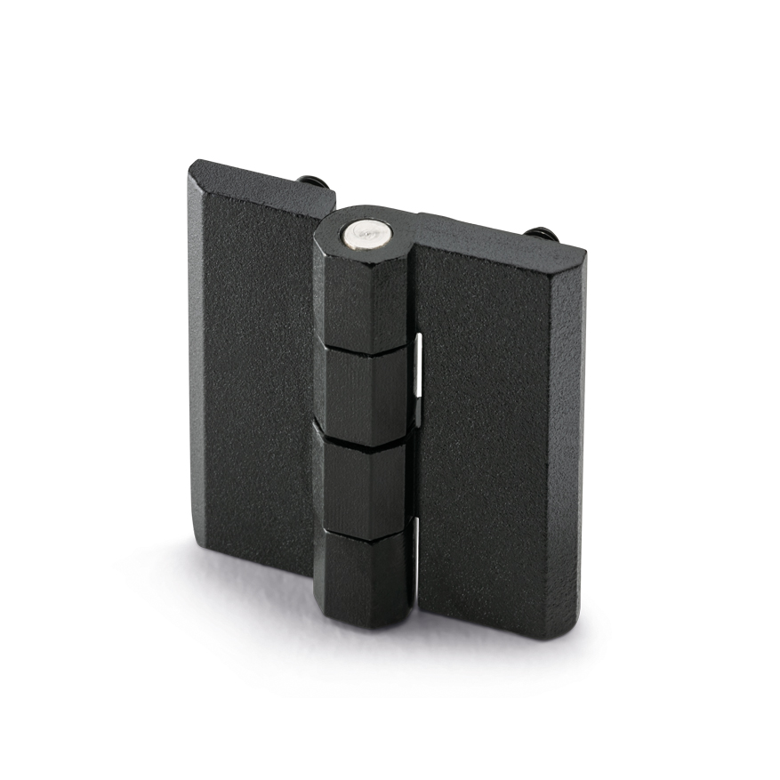 Elesa Zinc Alloy Butt Hinge with a Fixed Pin, Screw Fixing, 60mm x 60mm x 15mm