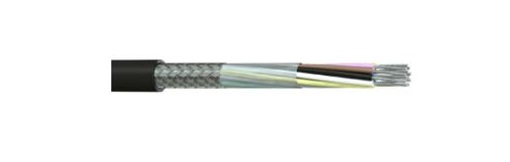 RS PRO Multi-Core Industrial Cable, 12 Cores, 0.22 mm², Screened, 100 m, Black Polyvinyl Chloride Sheath