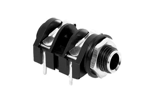 Amphenol Industrial Jack Connector 1/4 in Chassis Mount Phone Jack Socket 10A