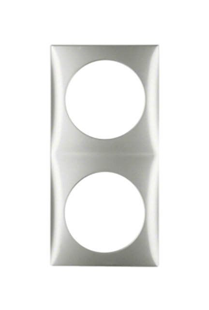 Berker Black 2 Gang Light Switch Cover