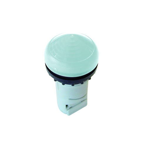 Eaton, M22, Panel Mount White LED Indicator, 22.5mm Cutout, IP66, IP67, IP69K, Round, 250V