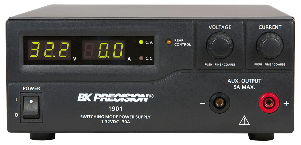 BK Precision 1901B Series Digital Bench Power Supply, 1 → 32V, 0 → 30A, 1-Output, 960W - RS Calibrated