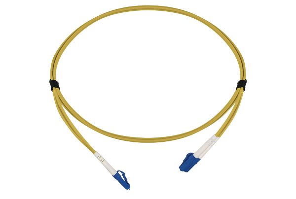 HellermannTyton Connectivity LC to LC Duplex OS2 Single Mode OS2 Fibre Optic Cable, 3mm, Yellow, 5m