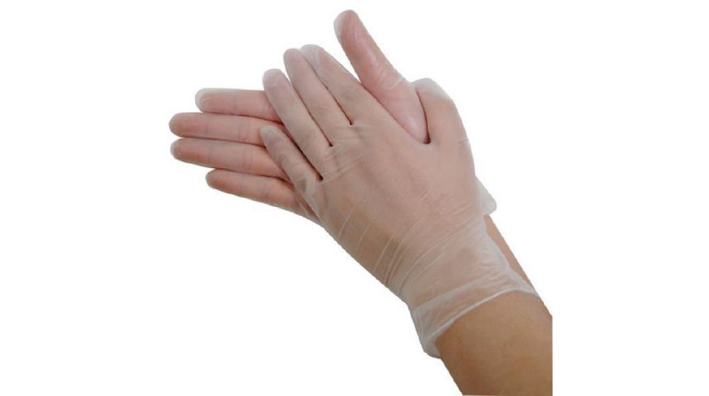 RND RND White Vinyl Disposable Gloves, Size XL, 100Gloves per Pack