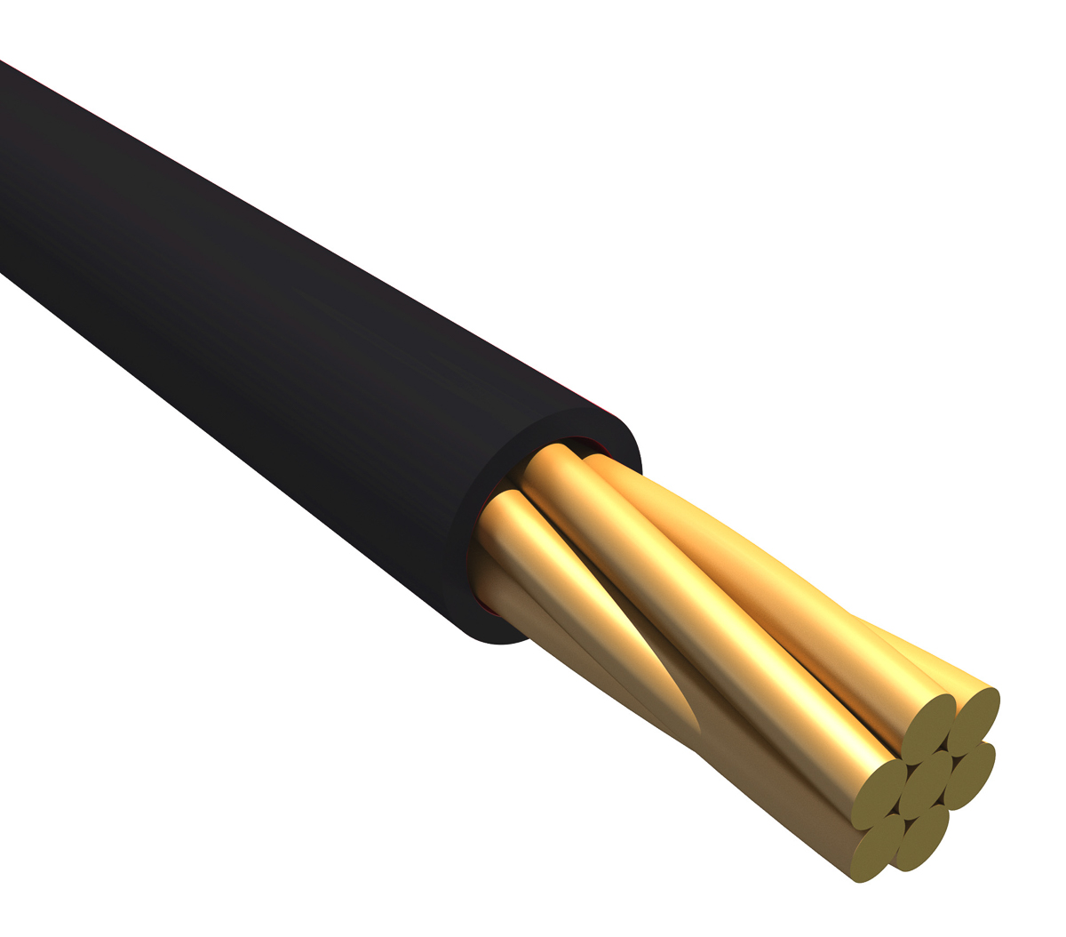Alpha Wire Ecogen Ecowire Series Black 0.13 mm² Hook Up Wire, 26 AWG, 7/0.16 mm, 30m, MPPE Insulation, 6711 BK005