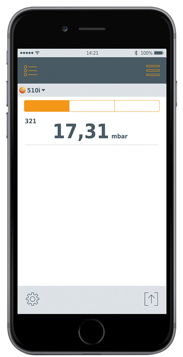 Testo 510i Differential Manometer With 1 Pressure Port/s, Max Pressure Measurement 150hPa With RS Calibration