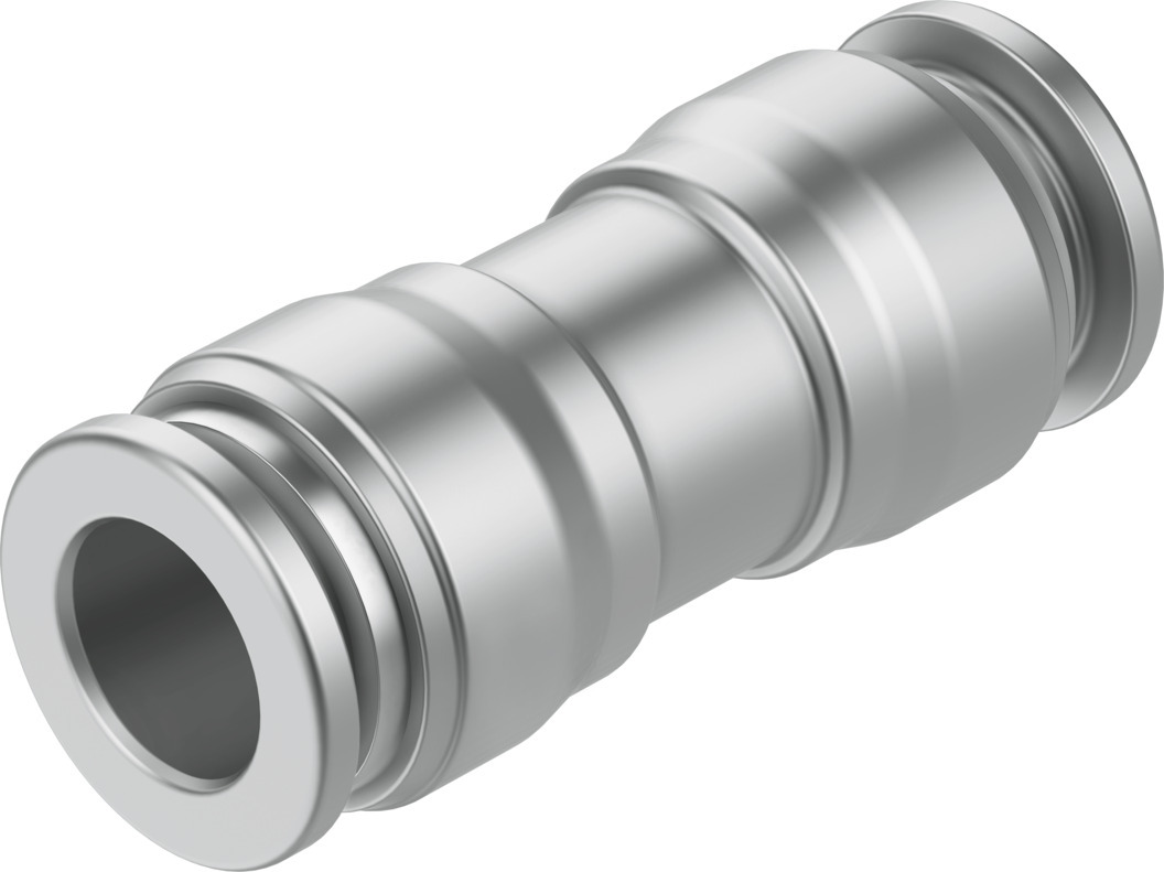 Festo NPQR Series Straight Tube-to-Tube Adaptor, Push In 8 mm to 8 mm, Tube-to-Tube Connection Style, 8085699