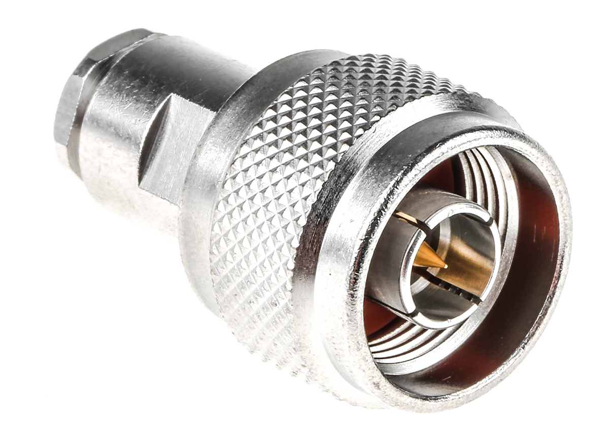 Radiall, Plug Cable Mount N Connector, 50Ω, Clamp Termination, Straight Body