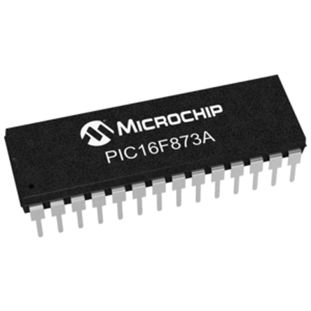 Microchip PIC16LF873A-I/SP, 8 bit PIC, PIC16F87XA Microcontroller, 31 kHz, 128bit FLASH, 28-Pin SPDIP