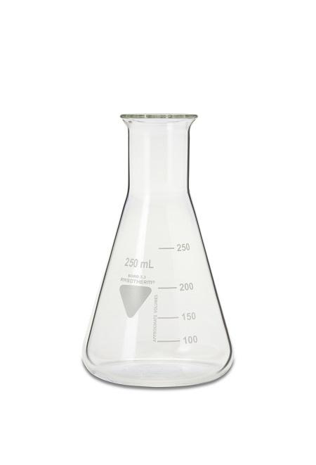 RS PRO Borosilicate Glass 250ml Laboratory Flask
