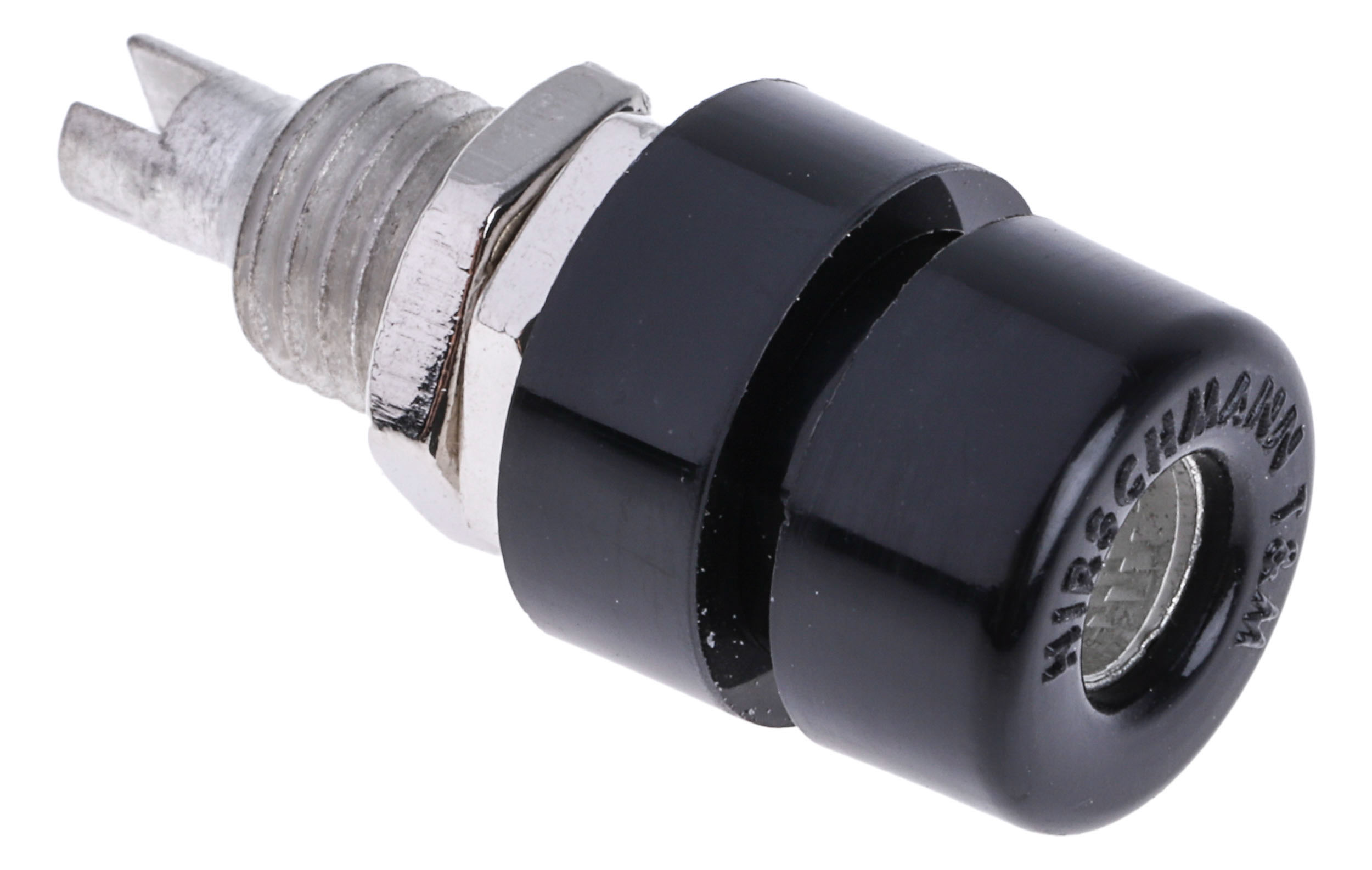 Hirschmann Test & Measurement Black Female Banana Socket, 4 mm Connector, Solder Termination, 32A, 30 V ac, 60V dc, Tin