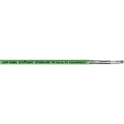 Lapp, 100m Cat6a, Green, Tinned Copper Braid, Unterminated