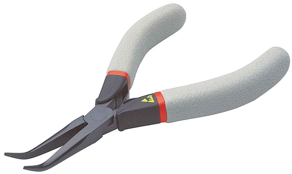 Facom Round Nose Pliers, 135 mm Overall, 35mm Jaw, ESD