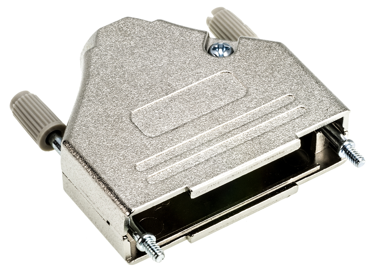 MH Connectors MHDTZK-RA Series Zinc D Sub Backshell, 25 Way, Strain Relief