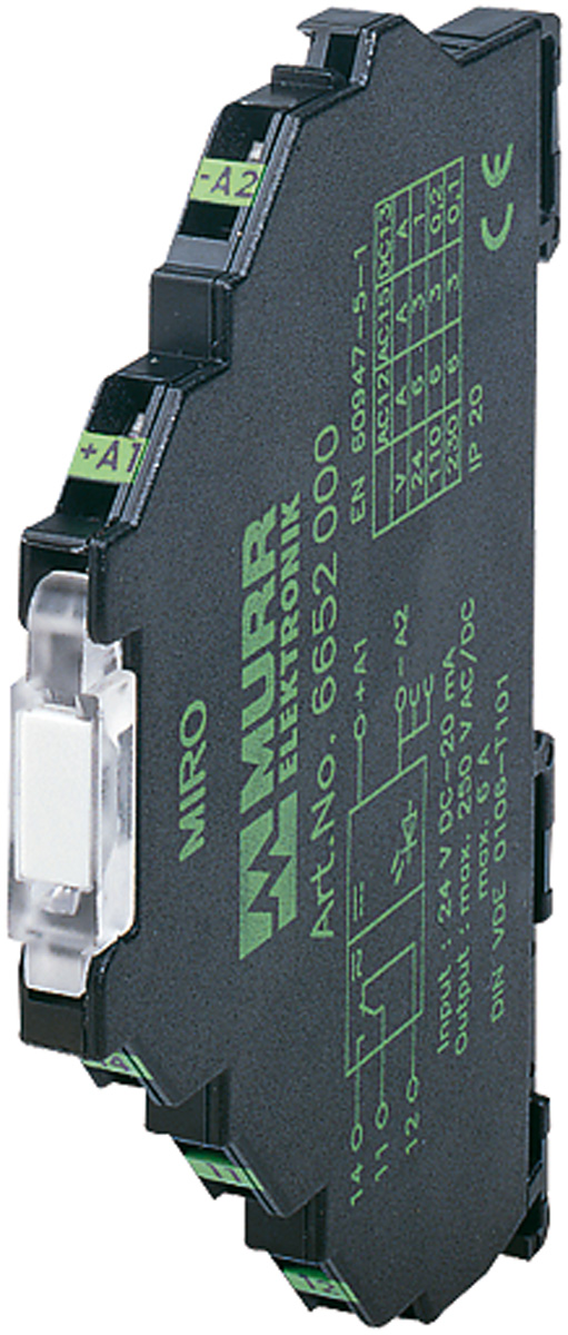 Murrelektronik Limited Interface Relay, DIN Rail Mount, 24V dc Coil, SPDT, 1-Pole, 6A Load